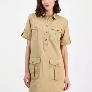 Tommy Hilfiger Women's Short-Sleeve Utility Dress | Tannin